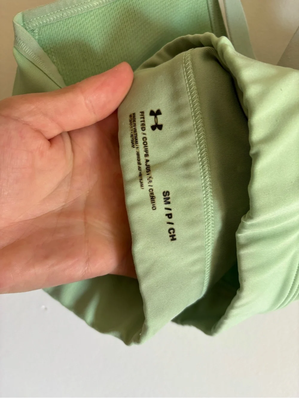 Under Armour Mint Green Crisscross Sports Bra